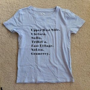 JCrew light blue tee xs